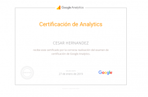 certificado google analytics gabriel hernandez